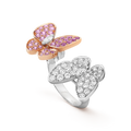 Van Cleef & Arpels Two Butterfly Collection Double Butterfly Ring