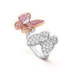 Van Cleef & Arpels Two Butterfly Collection Double Butterfly Ring