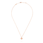 Van Cleef & Arpels Sweet Alhambra Collection 18K Rose Gold Four-Leaf Clover Necklace