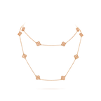Van Cleef & Arpels Sweet Alhambra 18K Rose Gold Long Necklace