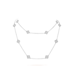 Van Cleef & Arpels Sweet Alhambra Collection Full Diamond Long Necklace