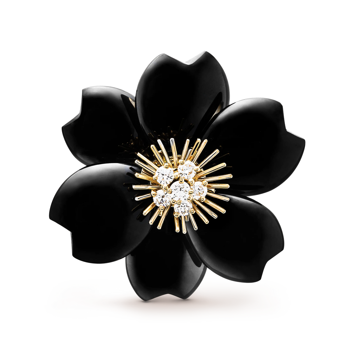 Van Cleef & Arpels Rose de Noël Collection Medium Christmas Rose Brooch