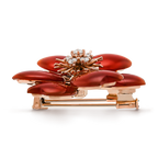 Van Cleef & Arpels Rose de Noël Collection Medium Christmas Rose Brooch
