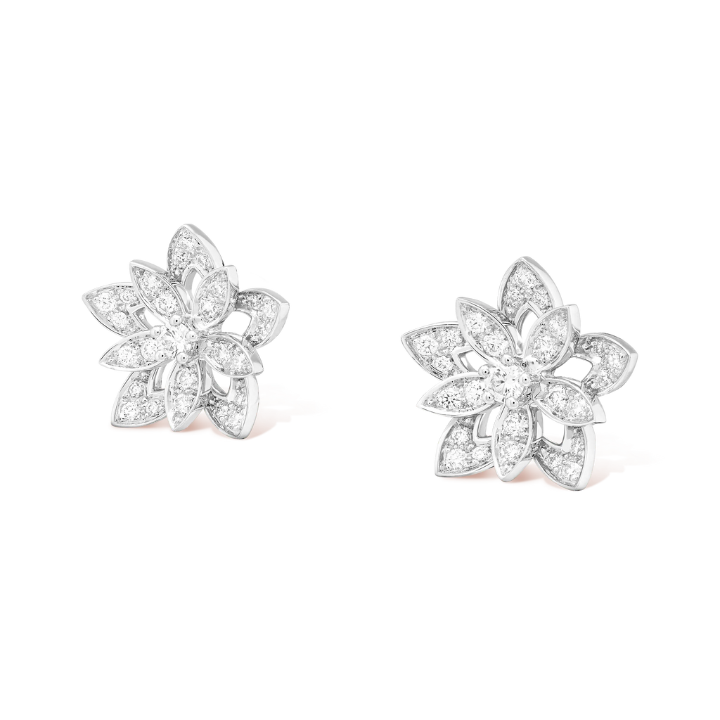 Van Cleef & Arpels Flora Collection Lotus Earrings