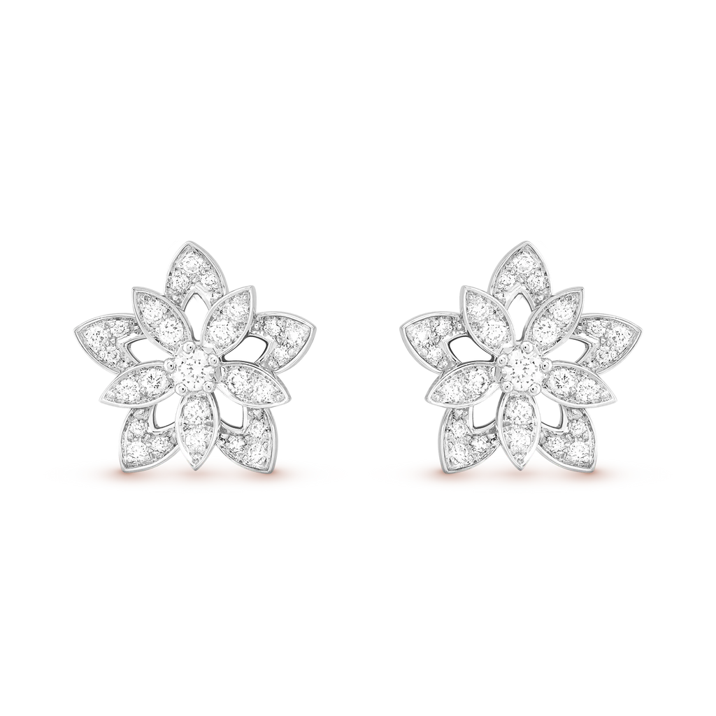 Van Cleef & Arpels Flora Collection Lotus Earrings