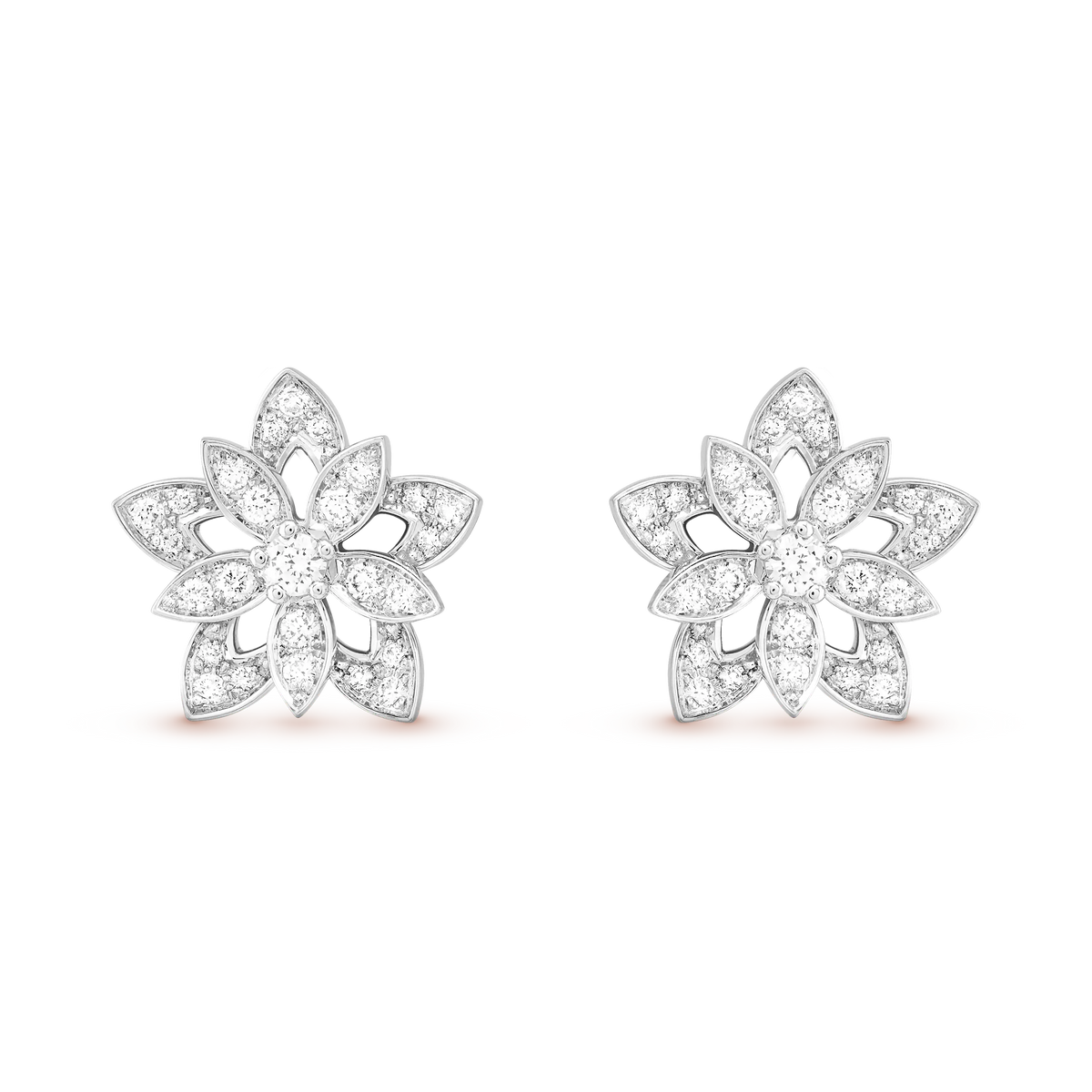 Van Cleef & Arpels Flora Collection Lotus Earrings