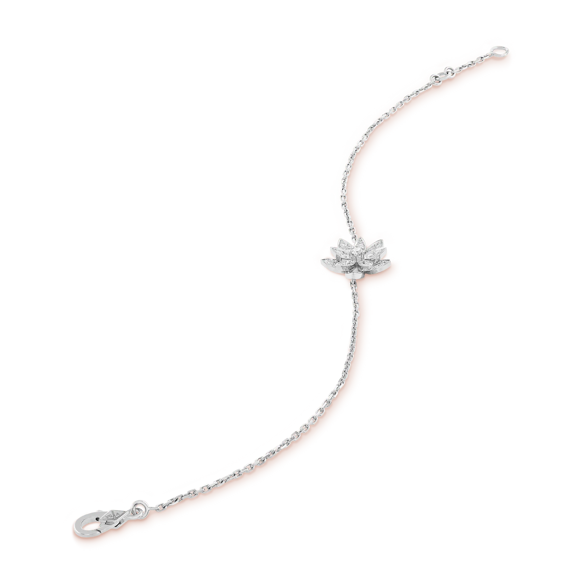 Van Cleef & Arpels Lotus Collection Mini Diamond Bracelet