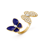 Van Cleef & Arpels Two Butterfly Collection Double Butterfly Ring
