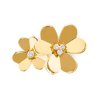 Van Cleef & Arpels Frivole Collection Double Flower Diamond Open Ring