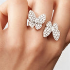 Van Cleef & Arpels Two Butterfly Collection Double Butterfly Ring