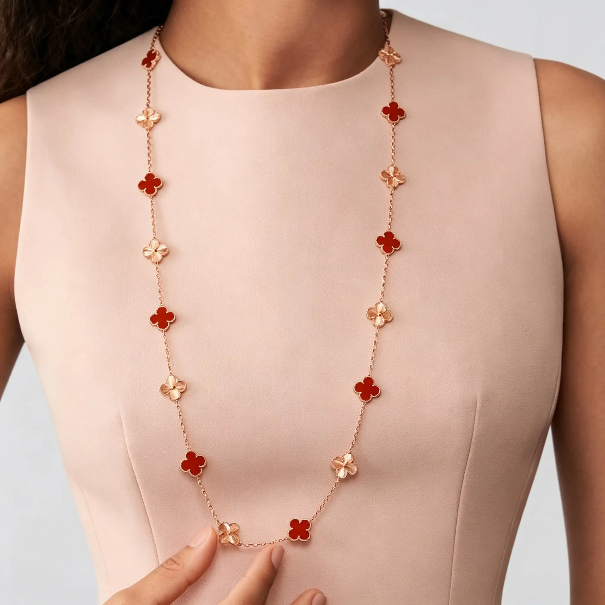 Van Cleef & Arpels Vintage Alhambra Twenty-Flower Long Necklace
