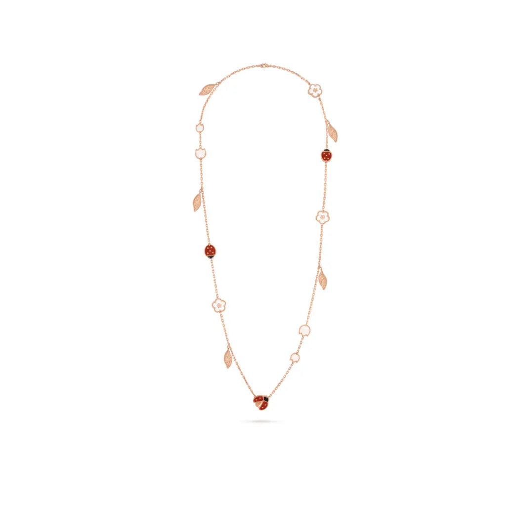 Van Cleef & Arpels Lucky Spring long necklace in 18K rose gold