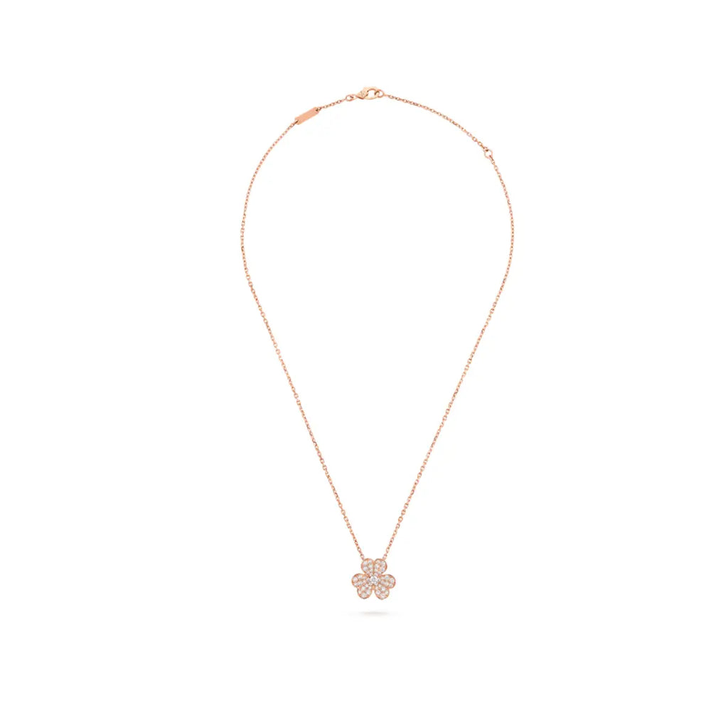 Van Cleef & Arpels Frivole collection clover necklace