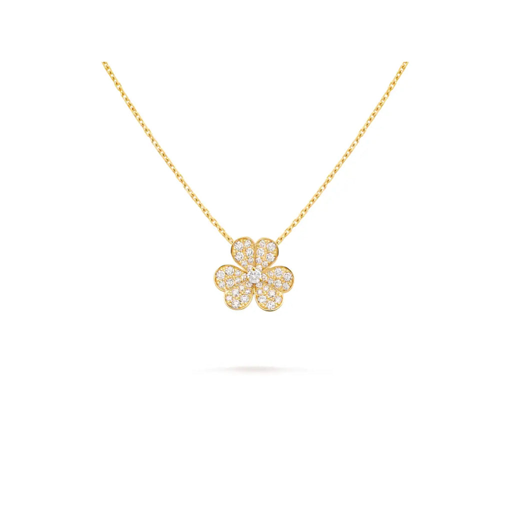 Van Cleef & Arpels Frivole collection clover necklace