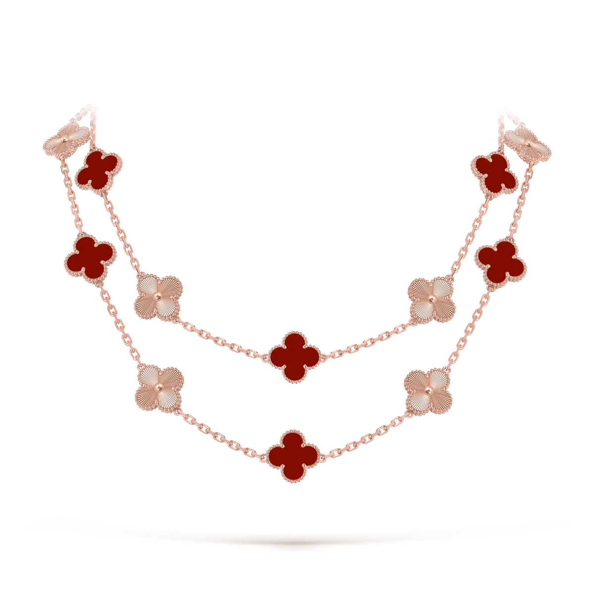 Van Cleef & Arpels Vintage Alhambra Twenty-Flower Long Necklace