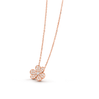 Van Cleef & Arpels Frivole Collection Clover Full Diamond Necklace