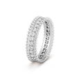 Van Cleef & Arpels Perlée collection full diamond ring