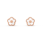 Van Cleef & Arpels Lucky Spring collection plum blossom earrings