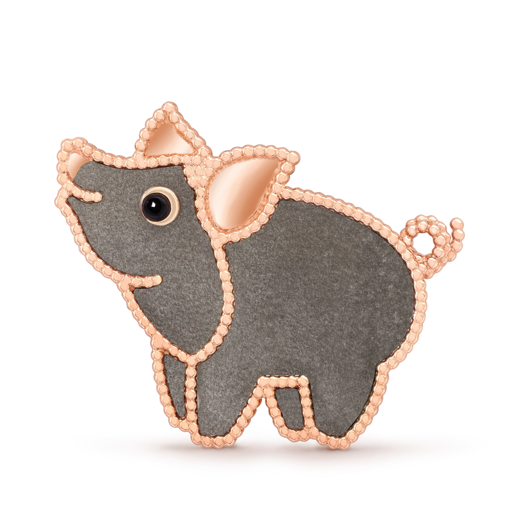 Van Cleef & Arpels Lucky Animals collection pig brooch