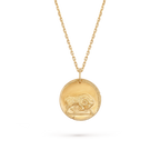 Van Cleef & Arpels Zodiaque Poetic Astrology Collection Aries Gold Coin Pendant