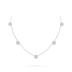Van Cleef & Arpels Fleurette Collection Five-Diamond Floral Necklace