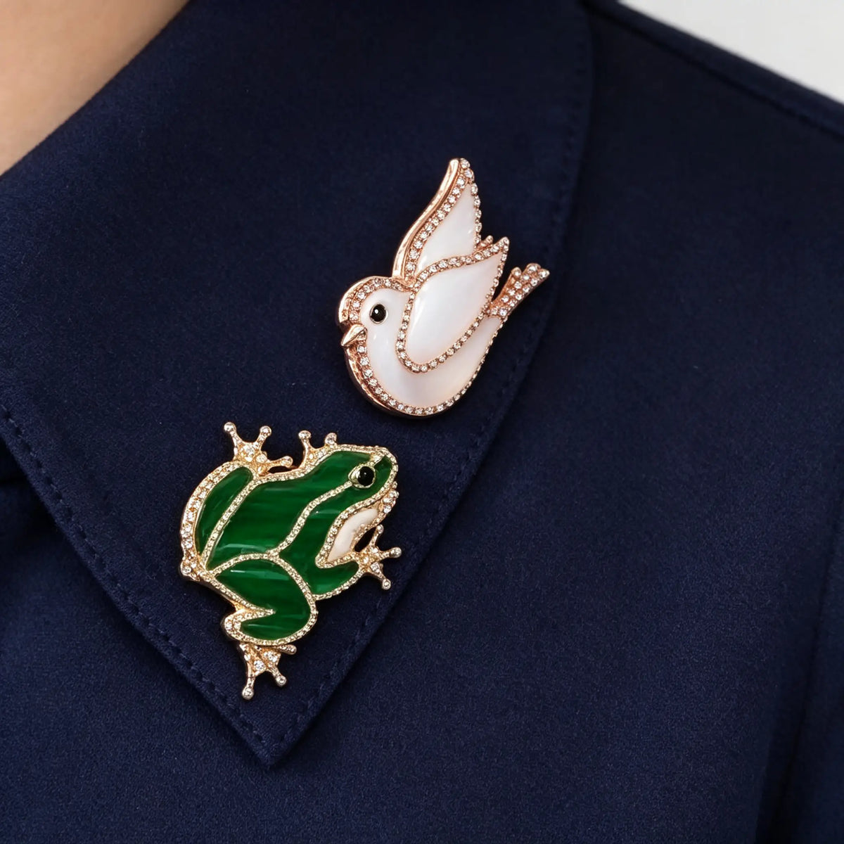 Van Cleef & Arpels Lucky Animals collection pigeon brooch