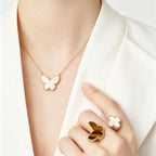 Van Cleef & Arpels Lucky Alhambra butterfly necklace