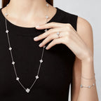Van Cleef & Arpels Sweet Alhambra Collection Full Diamond Long Necklace