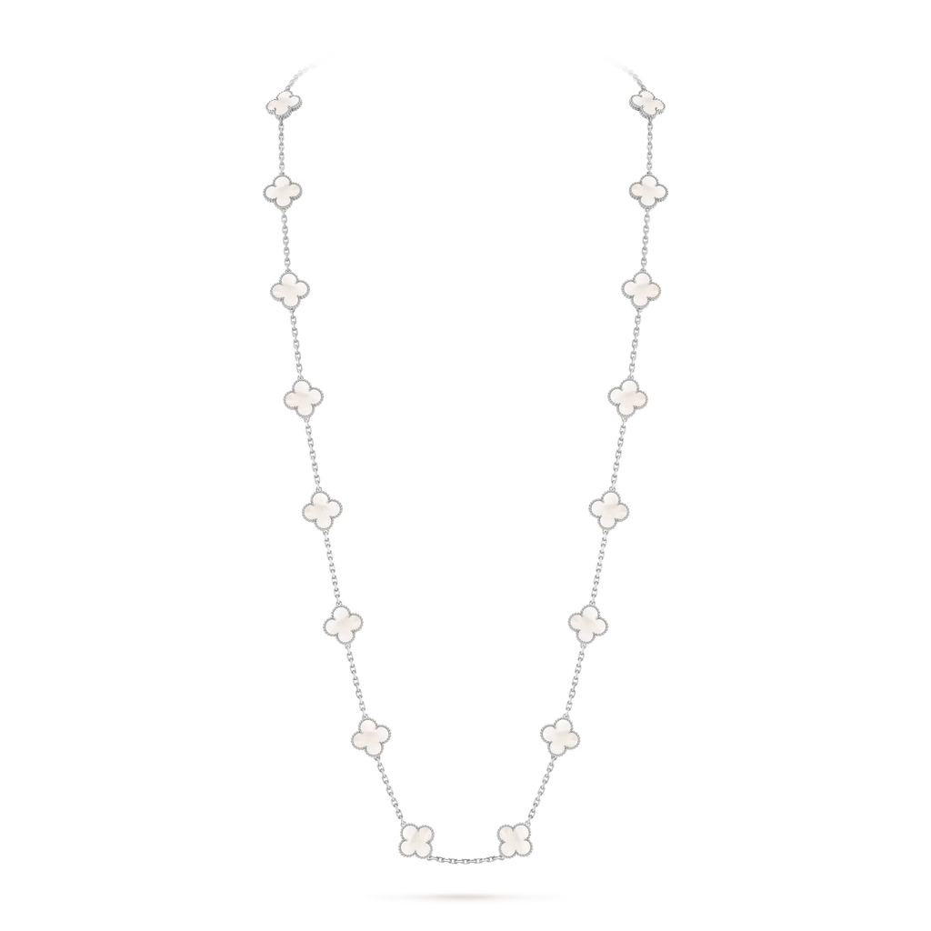 Van Cleef & Arpels Vintage Alhambra Collection 20-Flower Long Necklace