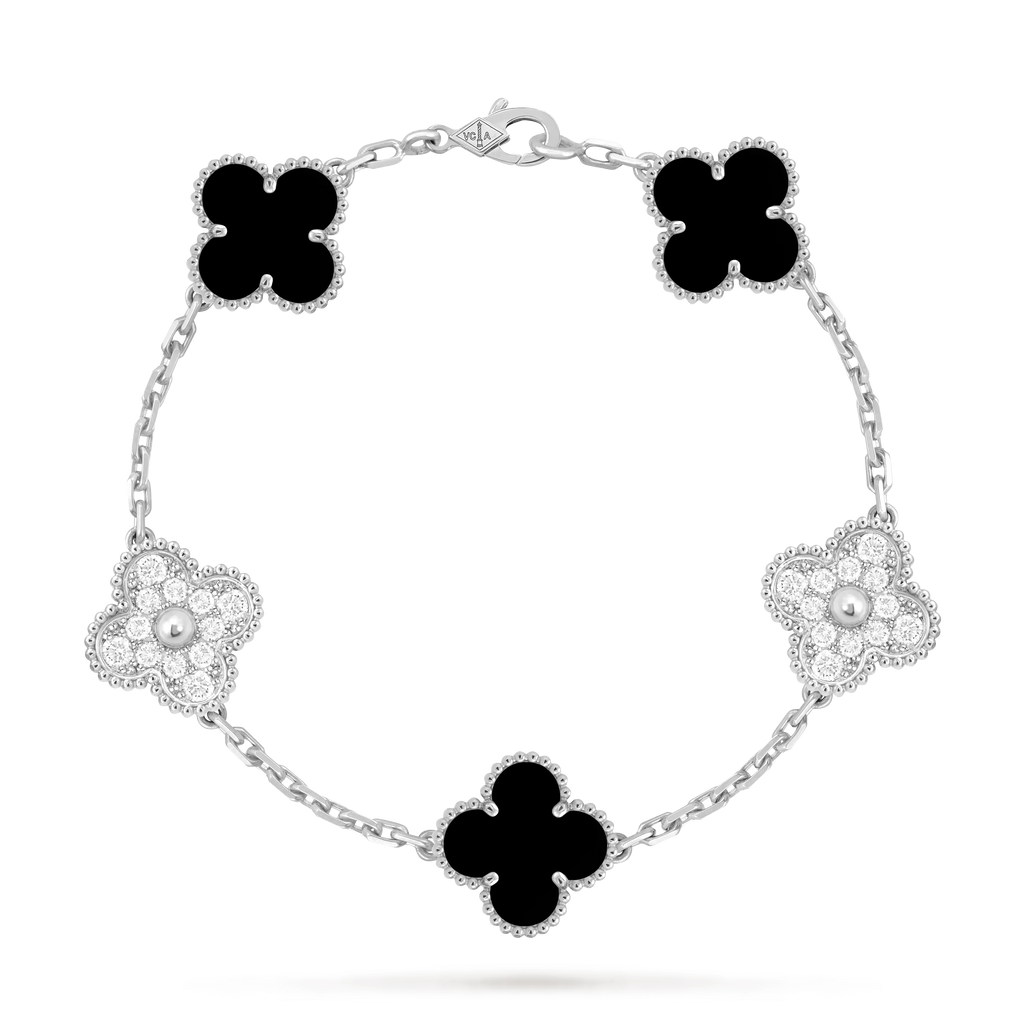 Van Cleef & Arpels Vintage Alhambra Five-Flower Bracelet