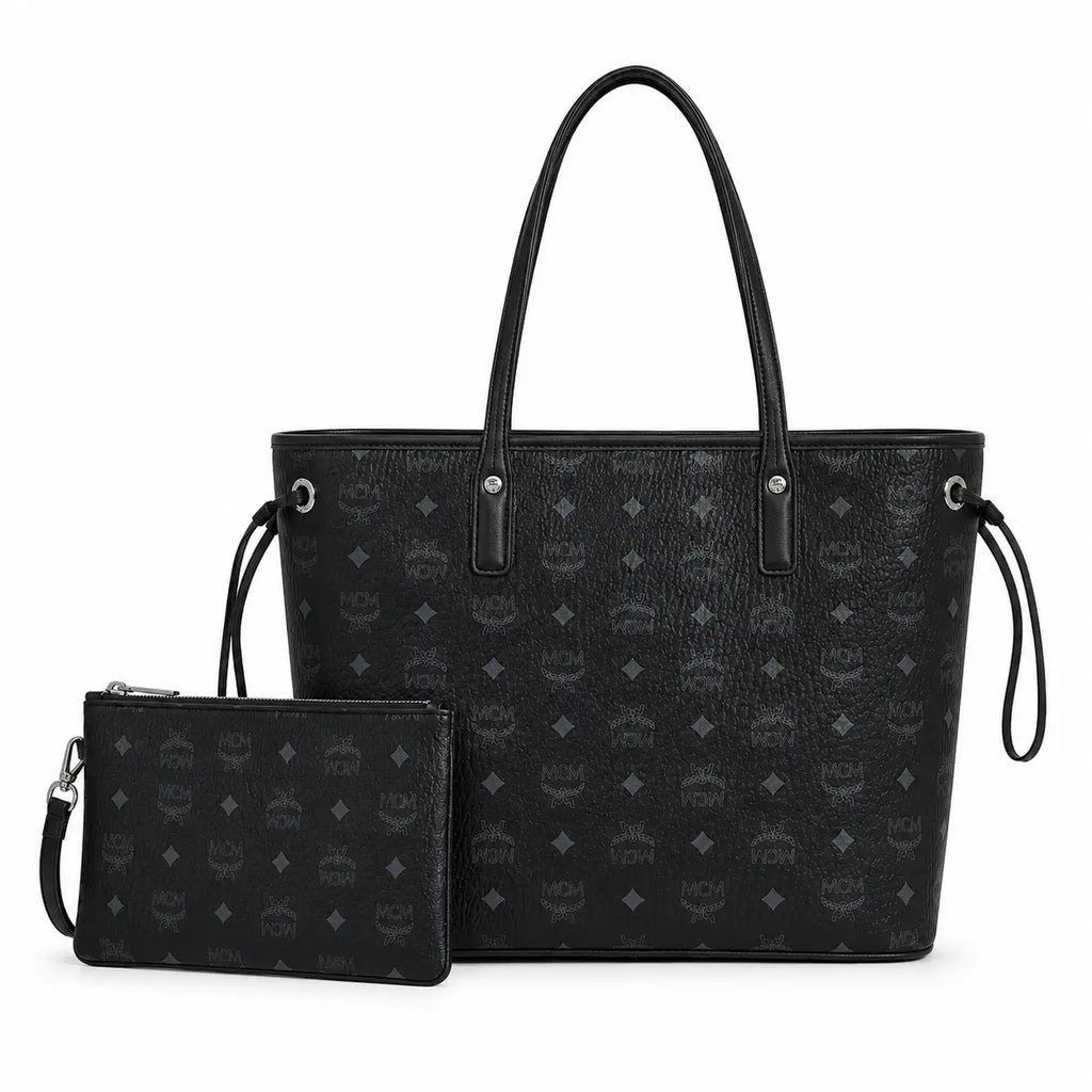 MCM Liz Series Medium Reversible Tote with Pouch
