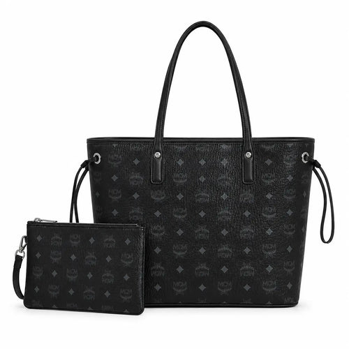 MCM Liz Series Medium Reversible Tote with Pouch