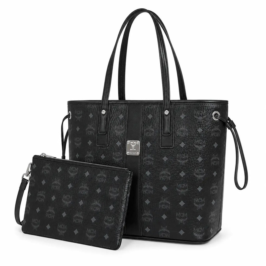 MCM Liz Series Medium Reversible Tote with Pouch