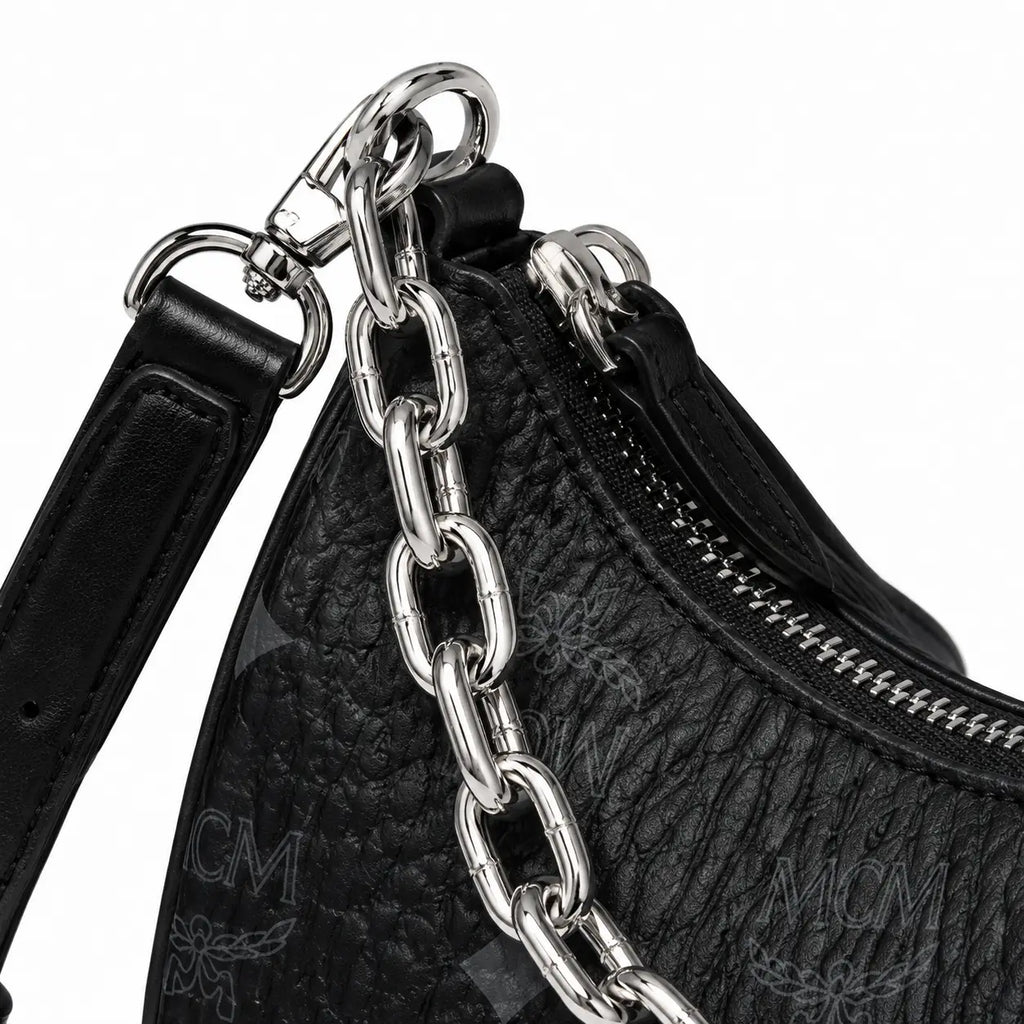 MCM Aren Crescent Bag