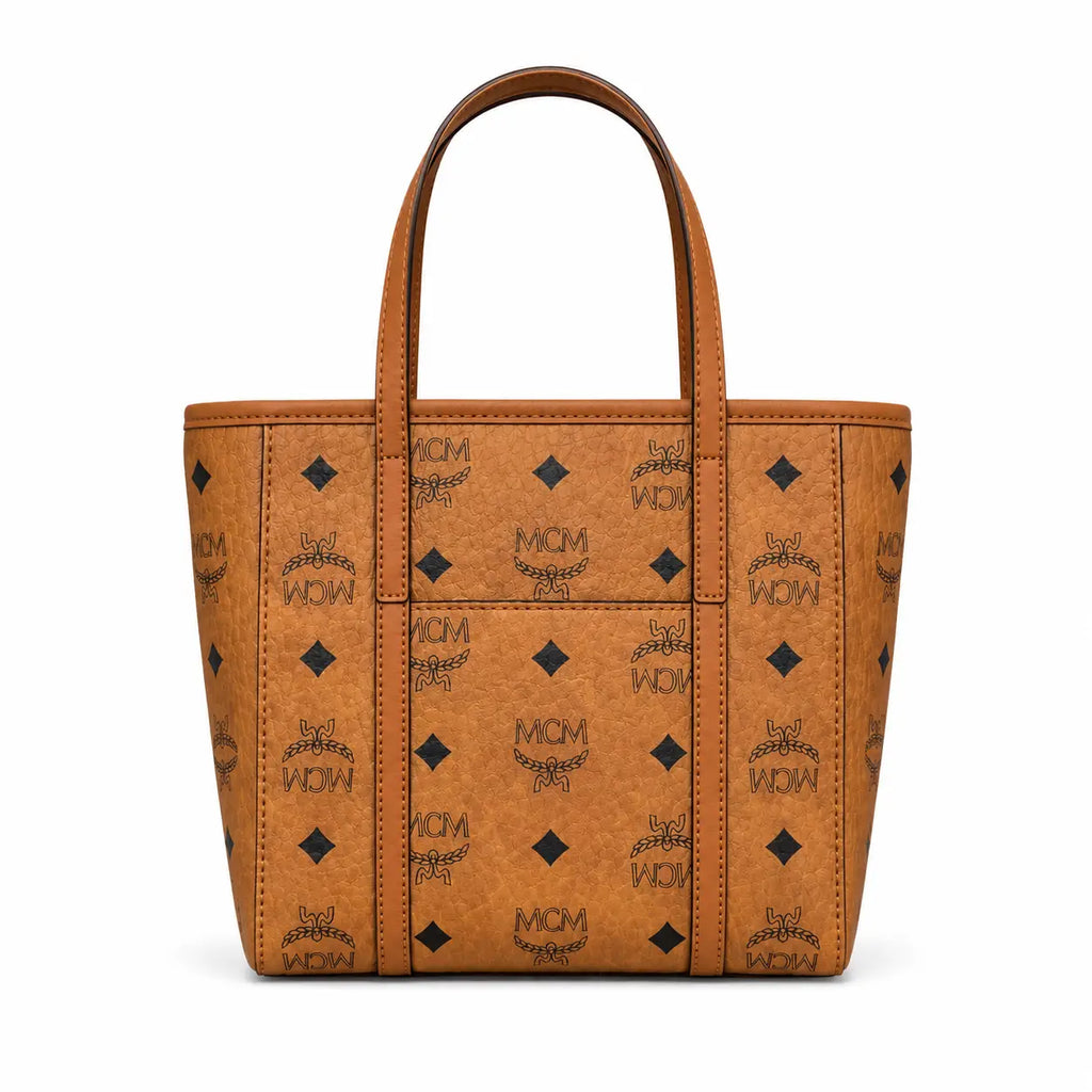 MCM Toni Visetos Mini Basket Tote Bag