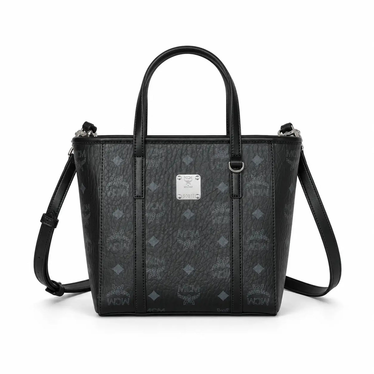 MCM Toni Visetos Mini Basket Tote Bag