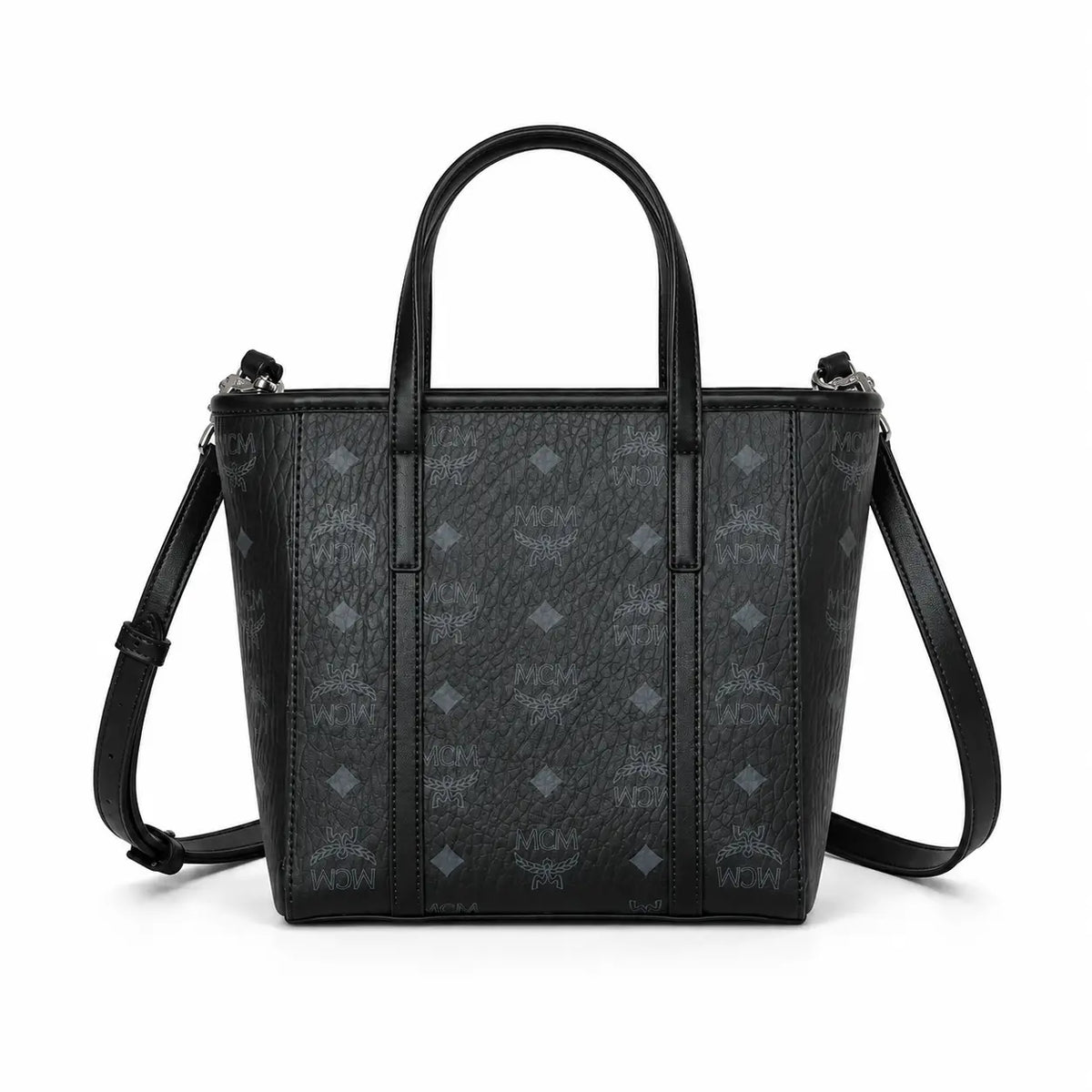 MCM Toni Visetos Mini Basket Tote Bag