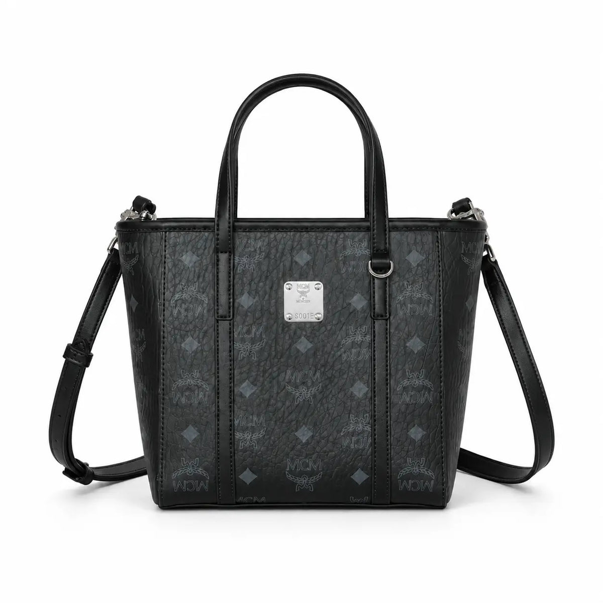 MCM Toni Visetos Mini Basket Tote Bag