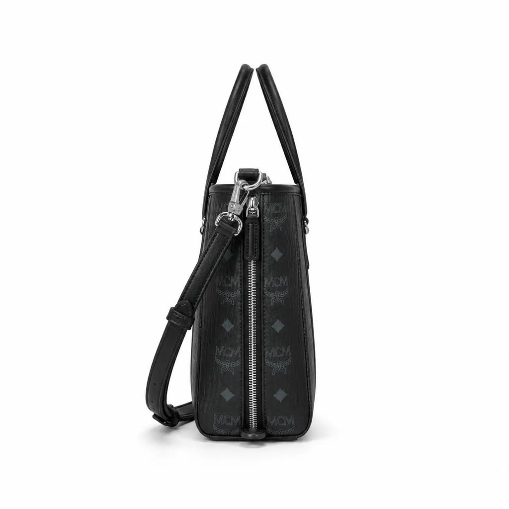 MCM Toni Visetos Mini Basket Tote Bag