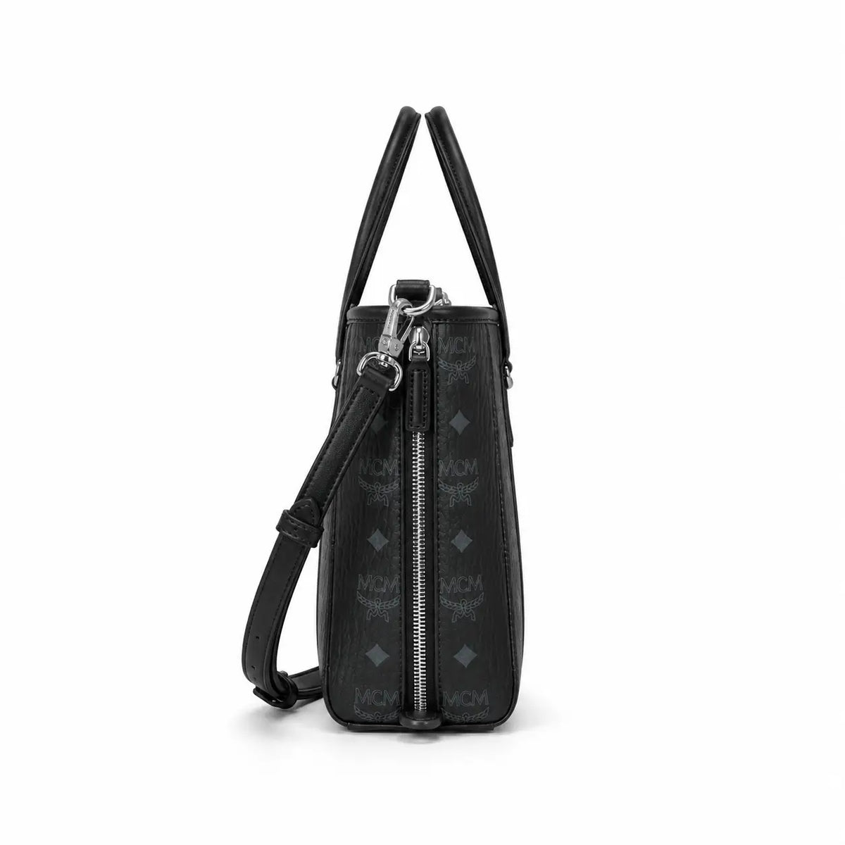 MCM Toni Visetos Mini Basket Tote Bag