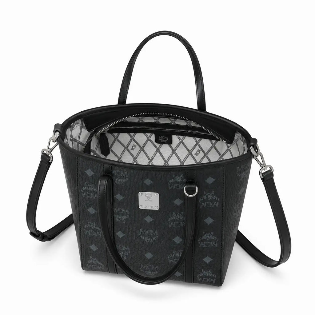 MCM Toni Visetos Mini Basket Tote Bag