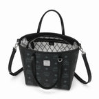 MCM Toni Visetos Mini Basket Tote Bag