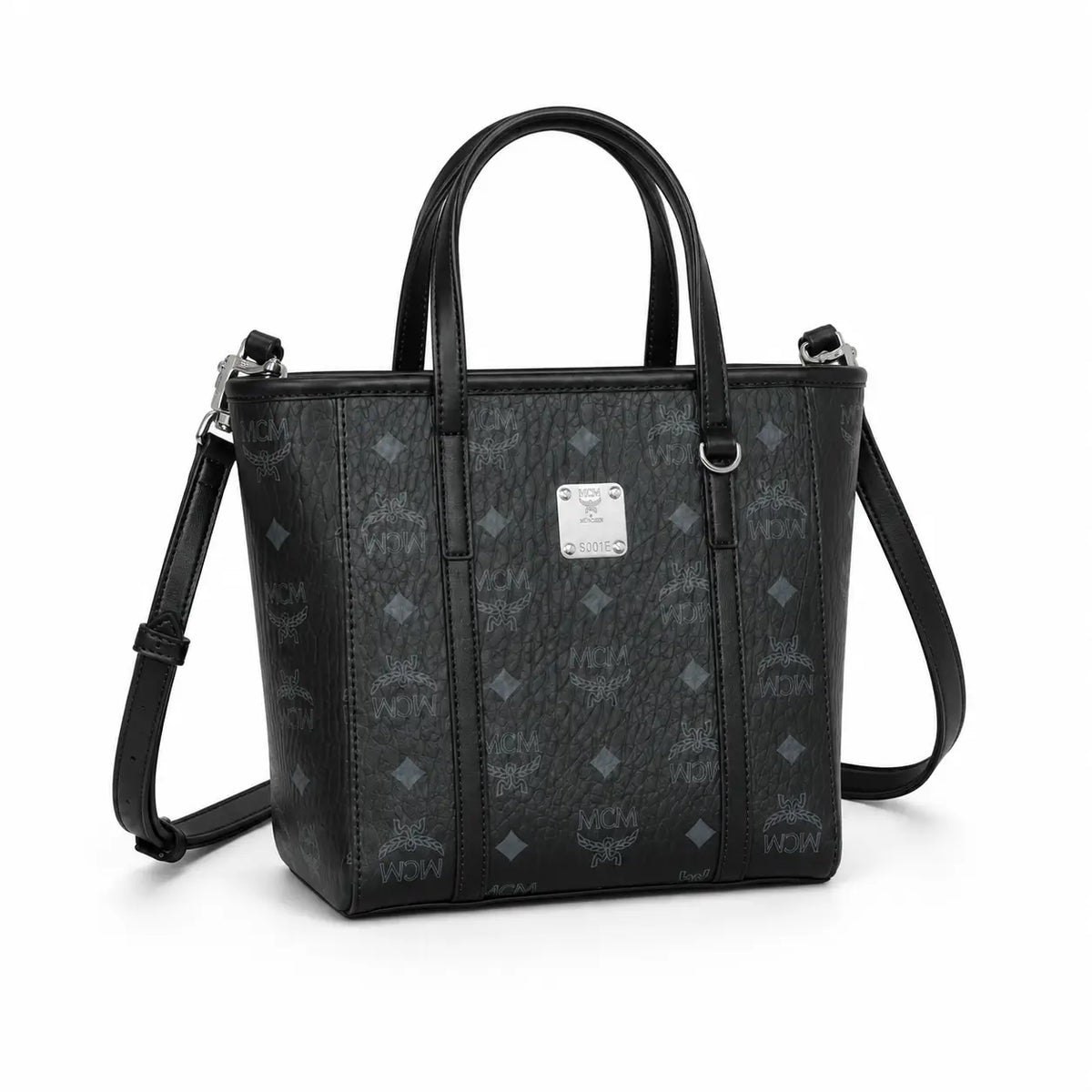 MCM Toni Visetos Mini Basket Tote Bag