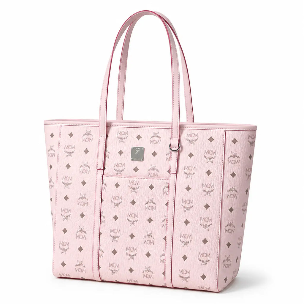 MCM Liz Visetos Series Pink Tote Bag