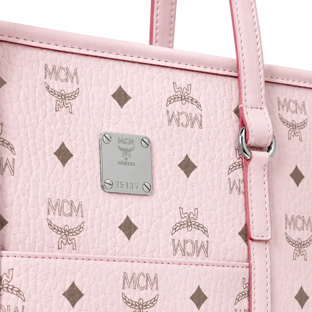 MCM Liz Visetos Series Pink Tote Bag