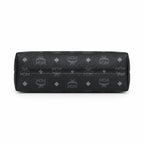 MCM Aren Visetos Series Black Hobo Shoulder Bag