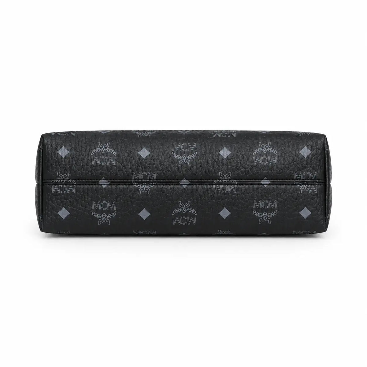 MCM Aren Visetos Series Black Hobo Shoulder Bag
