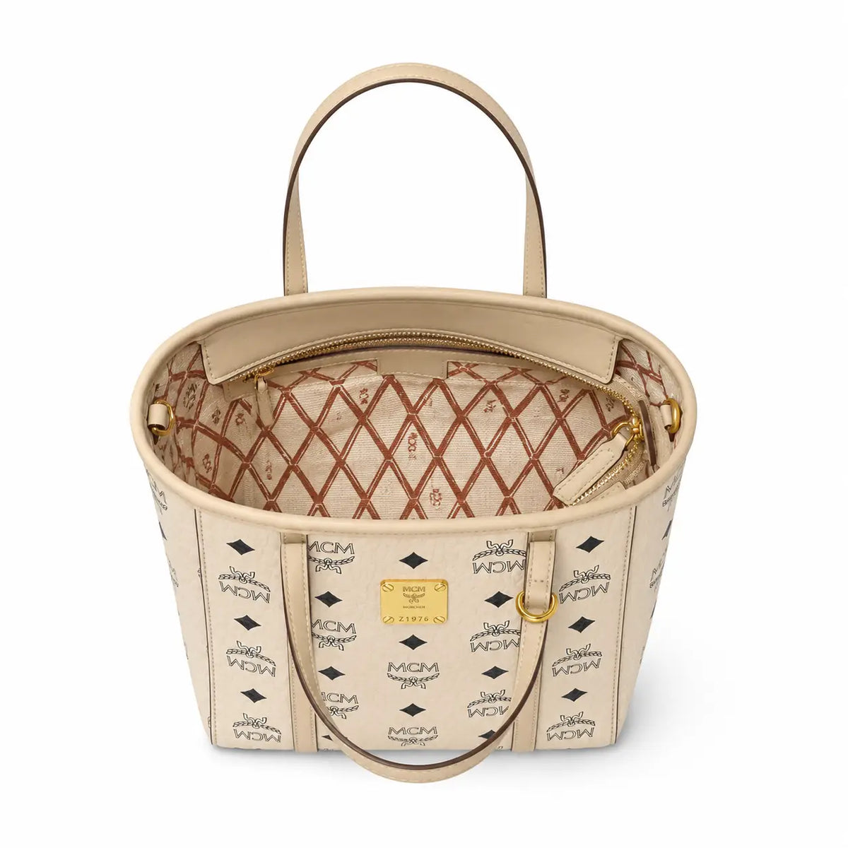 MCM Toni Visetos Series Mini Basket Tote Bag