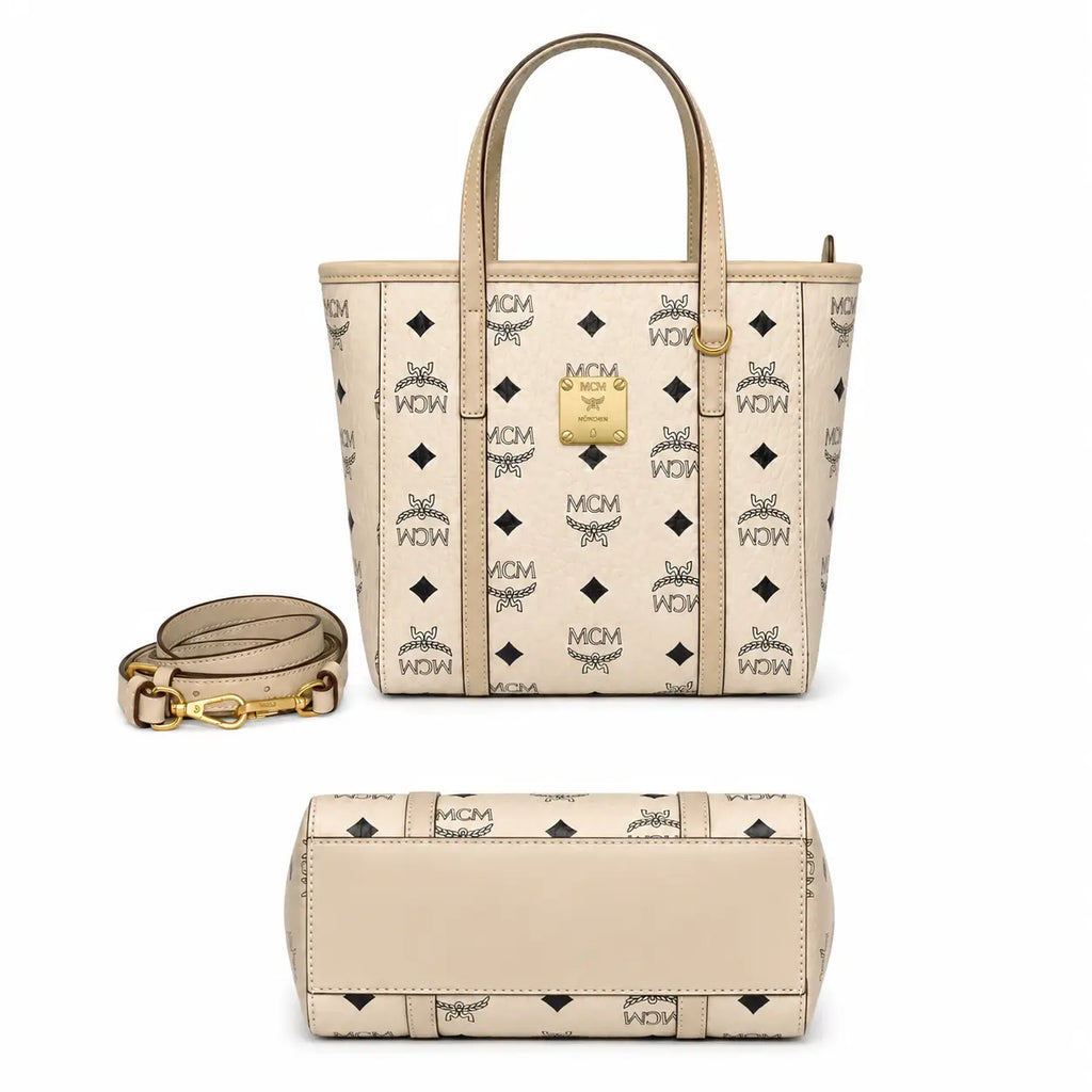 MCM Toni Visetos Series Mini Basket Tote Bag