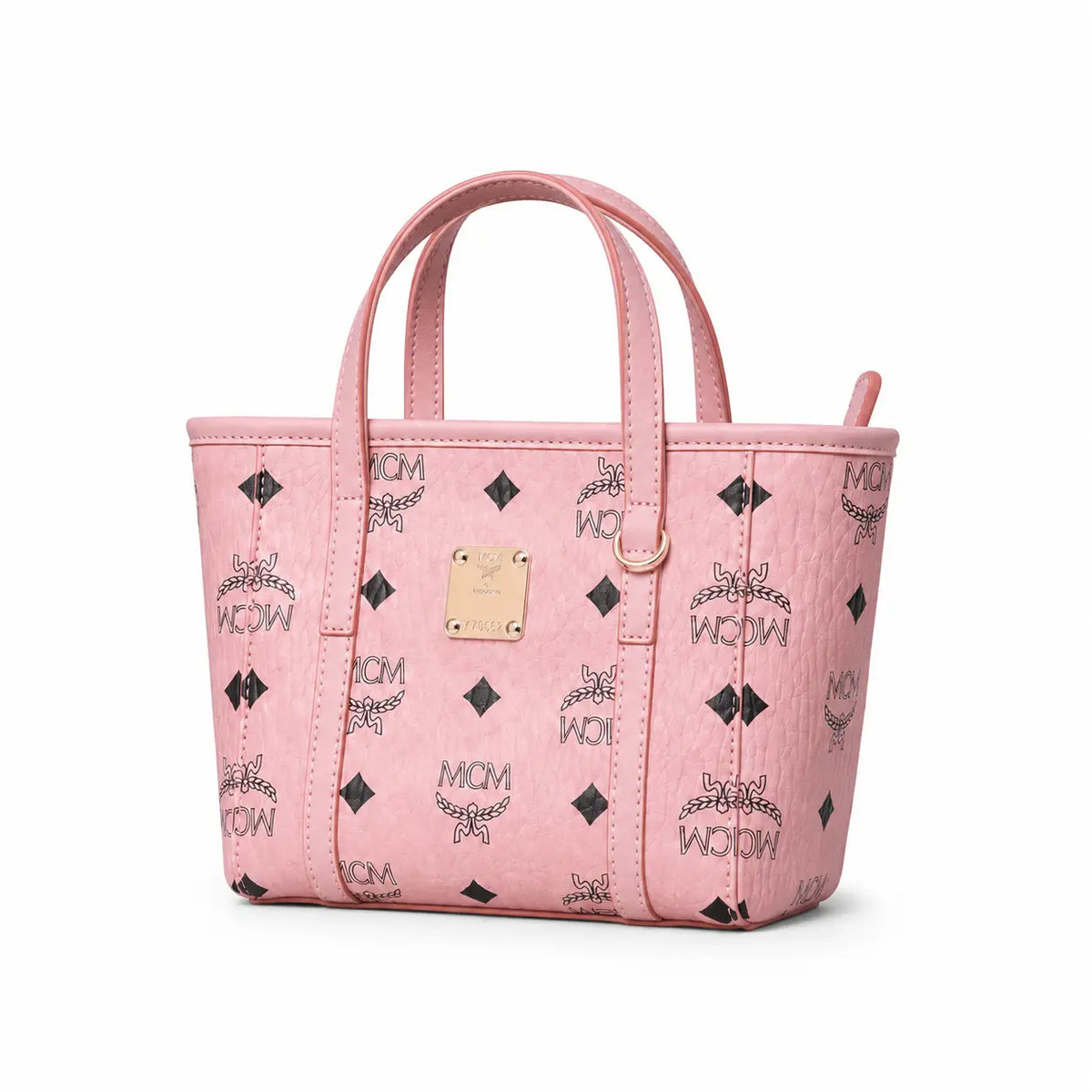 MCM Toni Visetos Series Ultra-Mini Basket Tote Bag